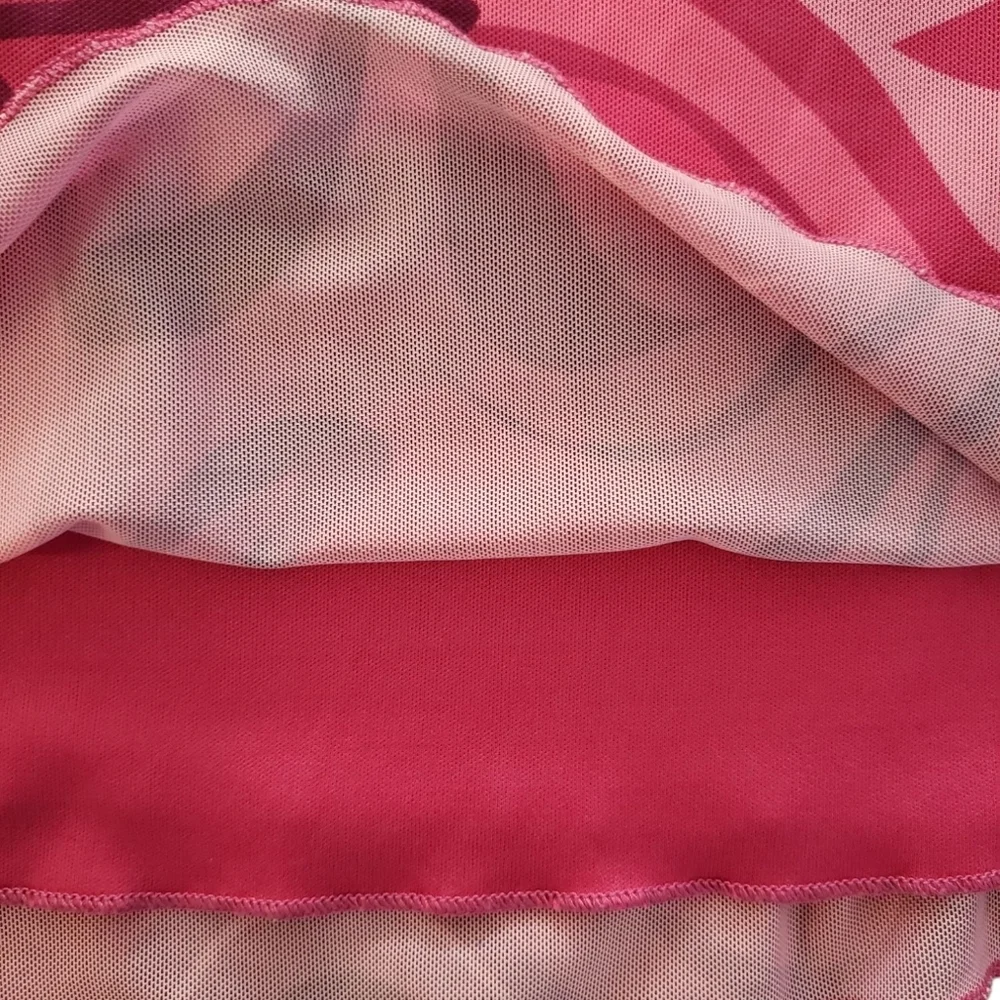 Princess Polly Pink Swirl Y2K Style Spaghetti Strap Dress Size 2 - Picture 2 of 5